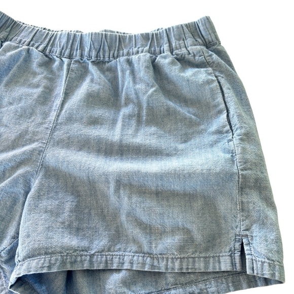 Madewell Women's Elastic Waist Denim Jean Shorts Size Small 100% Cotton Pockets - Picture 2 of 10